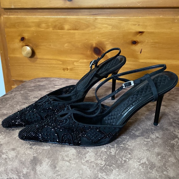 New Valerie Stevens Black Low Heels Size 8 - Picture 4 of 7